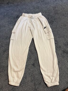 Nike White Cargo Jogger Pants